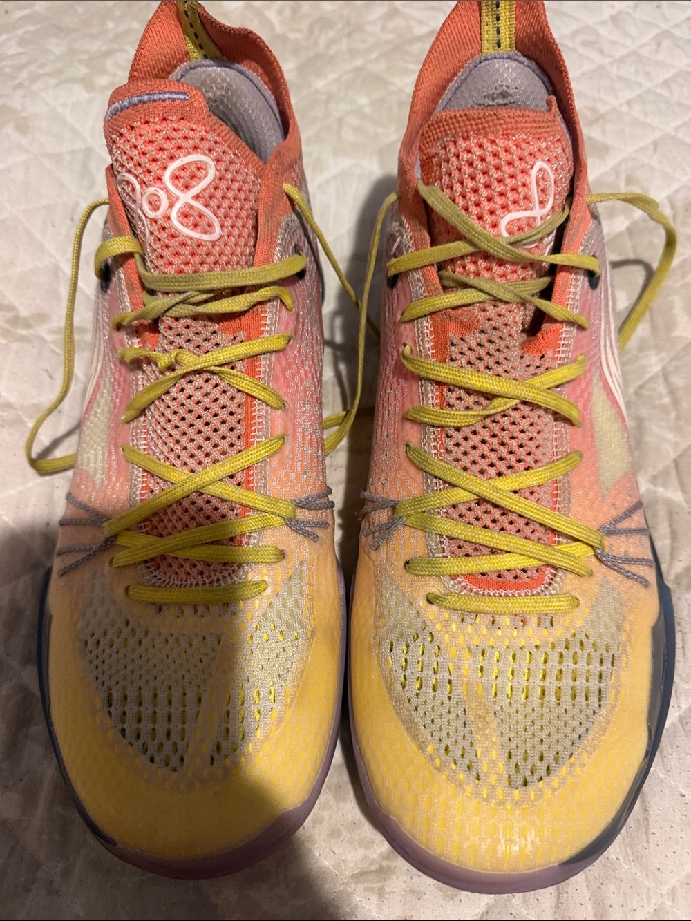 Unbranded Men's Athletic Sneakers in Peach and Yellow